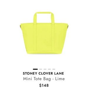 Stoney Clover Lane Lime Mini Tote Bag